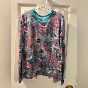 L.O.L. Surprise! Long Sleeve Tee - Gray, Pink, and Blue PJ Top & Pants
